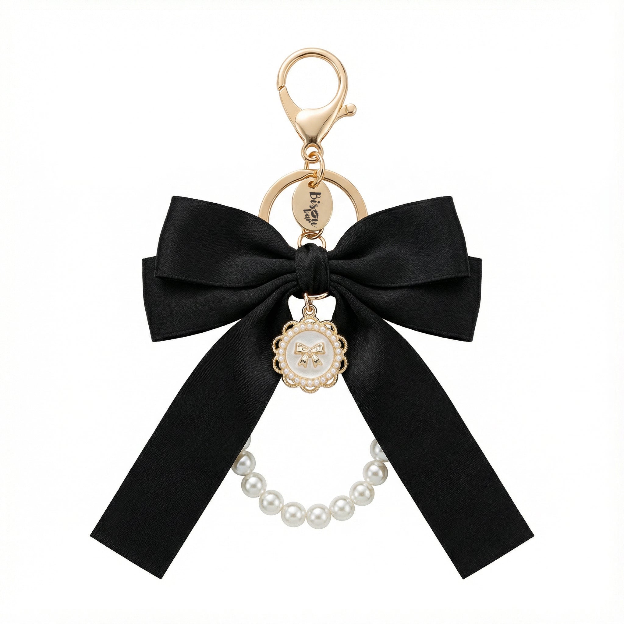 LUXURY BLACK BOW KNOT CHARM