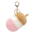 FLUFFY TRI-COLOURED ICE CREAM BAR CHARM