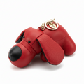 DACHSHUND (SAUSAGE DOG) FAUX LEATHER CHARM RED